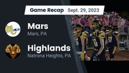 Recap: Mars  vs. Highlands  2023