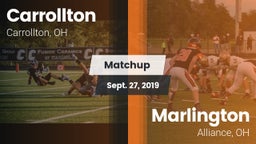 Matchup: Carrollton High vs. Marlington  2019