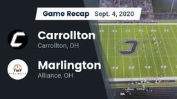 Recap: Carrollton  vs. Marlington  2020