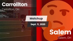 Matchup: Carrollton High vs. Salem  2020