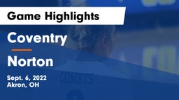 Coventry  vs Norton  Game Highlights - Sept. 6, 2022