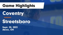 Coventry  vs Streetsboro  Game Highlights - Sept. 20, 2022