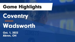 Coventry  vs Wadsworth  Game Highlights - Oct. 1, 2022