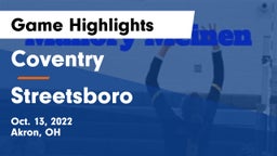 Coventry  vs Streetsboro  Game Highlights - Oct. 13, 2022