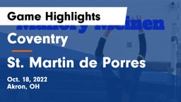 Coventry  vs St. Martin de Porres Game Highlights - Oct. 18, 2022