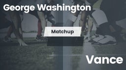 Matchup: George Washington vs. Vance  2016
