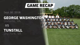 Recap: George Washington  vs. Tunstall  2016