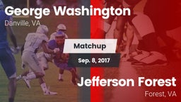Matchup: George Washington vs. Jefferson Forest  2017