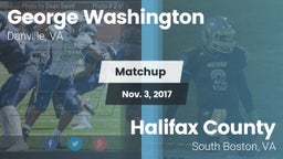 Matchup: George Washington vs. Halifax County  2017