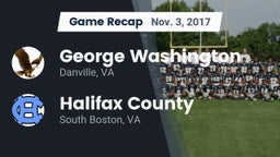 Recap: George Washington  vs. Halifax County  2017