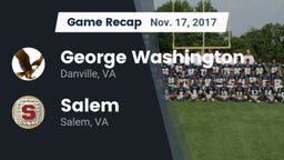 Recap: George Washington  vs. Salem  2017