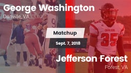 Matchup: George Washington vs. Jefferson Forest  2018
