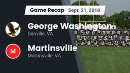 Recap: George Washington  vs. Martinsville  2018