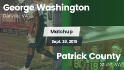 Matchup: George Washington vs. Patrick County  2018