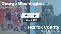 Matchup: George Washington vs. Halifax County  2018