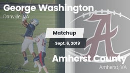 Matchup: George Washington vs. Amherst County  2019