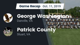 Recap: George Washington  vs. Patrick County  2019