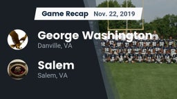 Recap: George Washington  vs. Salem  2019