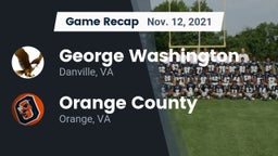 Recap: George Washington  vs. Orange County  2021