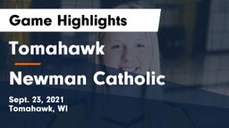 Tomahawk  vs Newman Catholic  Game Highlights - Sept. 23, 2021