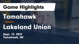 Tomahawk  vs Lakeland Union  Game Highlights - Sept. 13, 2022