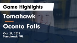 Tomahawk  vs Oconto Falls  Game Highlights - Oct. 27, 2022