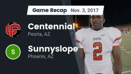 Recap: Centennial  vs. Sunnyslope  2017