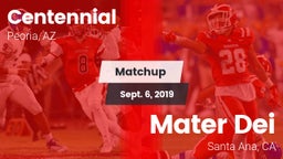 Matchup: Centennial High vs. Mater Dei  2019