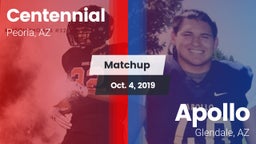 Matchup: Centennial High vs. Apollo  2019