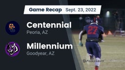 Recap: Centennial  vs. Millennium   2022