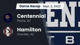 Recap: Centennial  vs. Hamilton  2022
