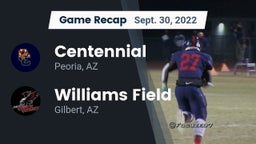 Recap: Centennial  vs. Williams Field  2022