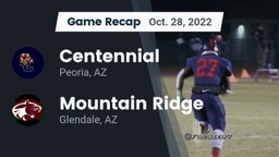 Recap: Centennial  vs. Mountain Ridge  2022