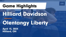 Hilliard Davidson  vs Olentangy Liberty  Game Highlights - April 15, 2024