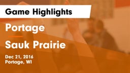 Portage  vs Sauk Prairie  Game Highlights - Dec 21, 2016