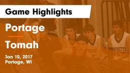 Portage  vs Tomah  Game Highlights - Jan 10, 2017