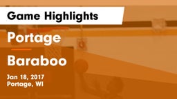 Portage  vs Baraboo  Game Highlights - Jan 18, 2017