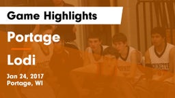 Portage  vs Lodi  Game Highlights - Jan 24, 2017