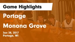 Portage  vs Monona Grove  Game Highlights - Jan 28, 2017