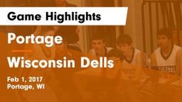 Portage  vs Wisconsin Dells  Game Highlights - Feb 1, 2017