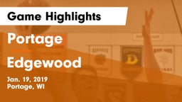 Portage  vs Edgewood  Game Highlights - Jan. 19, 2019