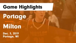 Portage  vs Milton  Game Highlights - Dec. 3, 2019