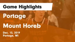 Portage  vs Mount Horeb  Game Highlights - Dec. 13, 2019