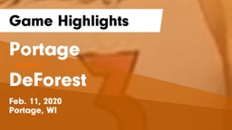 Portage  vs DeForest Game Highlights - Feb. 11, 2020