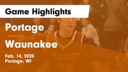 Portage  vs Waunakee  Game Highlights - Feb. 14, 2020