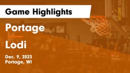 Portage  vs Lodi  Game Highlights - Dec. 9, 2023