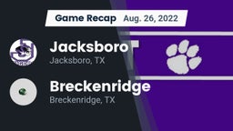 Recap: Jacksboro  vs. Breckenridge  2022
