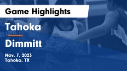 Tahoka  vs Dimmitt  Game Highlights - Nov. 7, 2023