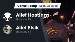 Recap: Alief Hastings  vs. Alief Elsik  2018
