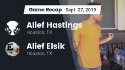 Recap: Alief Hastings  vs. Alief Elsik  2019